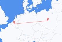 Flyreiser fra Łódź, Polen til Brussel, Belgia