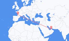 Flyrejser fra Dubai, De Forenede Arabiske Emirater til Bordeaux, Frankrig