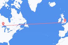 Flyreiser fra Thunder Bay, Canada, til London, Canada