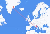 出发地 意大利出发地 那不勒斯目的地 格陵兰库鲁苏克的航班