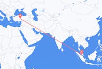 Flyreiser fra Malacca City, Malaysia til Nevsehir, Tyrkia