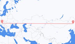 Flyreiser fra Daqing, Kina til Graz, Østerrike