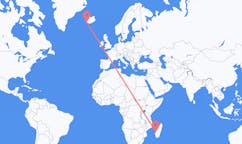 Flyreiser fra Morondava, Madagaskar til Reykjavik, Island
