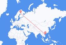 Flyreiser fra Sanya, Kina til Rovaniemi, Finland