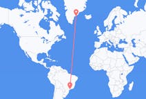 Flyg från São Paulo, Brasilien till Kulusuk, Grönland