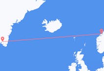 Vuelos de Kristiansund, Noruega a Narsarsuaq, Groenlandia