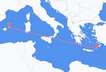 出发地 希腊出发地 卡尔帕索斯目的地 西班牙Mahon的航班