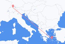 Flights from Zürich, Switzerland to Mykonos, Greece