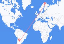 Flyreiser fra Córdoba, Argentina til Kittilä, Finland