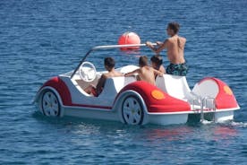 One Hour of Pedal Boat Rental to Sail in Serenity in Santorini 