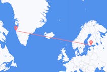 Flights from Helsinki, Finland to Sisimiut, Greenland