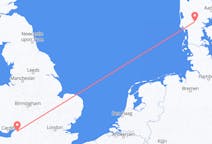 Flyreiser fra Bristol, England til Billund, Danmark
