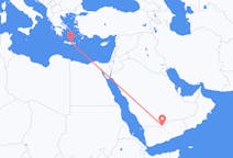 Flights from Sharurah, Saudi Arabia to Heraklion, Greece