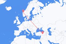 Flights from Sandane, Norway to Elazığ, Turkey
