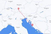 Flights from Zadar in Croatia to Innsbruck in Austria