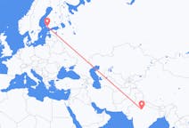 Flyrejser fra Gwalior, Indien til Turku, Finland