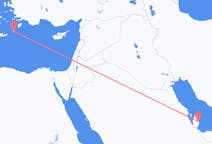出发地 卡塔尔出发地 多哈目的地 希腊卡尔帕索斯的航班
