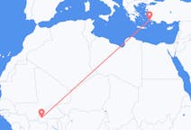 Flights from Bobo-Dioulasso, Burkina Faso to Kos, Greece