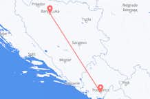 Vluchten van Banja Luka naar Podgorica