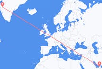 Flyg från Dubai, Förenade Arabemiraten till Kangerlussuaq, Grönland