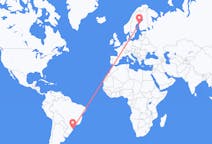 Flyreiser fra Florianópolis, Brasil til Vasa, Finland