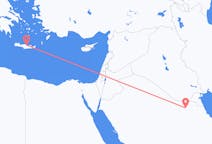 Flights from Qaisumah, Saudi Arabia to Heraklion, Greece
