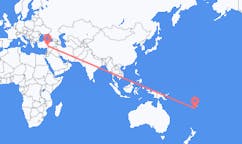 斐济出发地 坎達武島飞往斐济目的地 卡赫拉曼馬拉什的航班