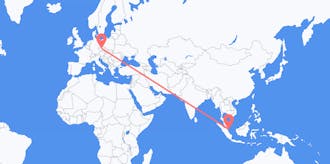 싱가포르에서 체코까지 운항하는 항공편