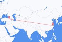 Flyg från Hangzhou, Kina till Erzurum, Turkiet