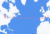 Flyreiser fra Milwaukee, USA til Barcelona, Spania