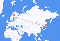 Flights from Hakodate, Japan to Vaasa, Finland