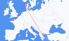 Flights from Volos, Greece to Esbjerg, Denmark