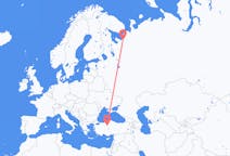 Flights from Arkhangelsk, Russia to Ankara, Turkey