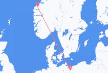 Flights from Volda, Norway to Szczecin, Poland