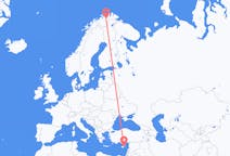 Flights from Lakselv, Norway to Larnaca, Cyprus