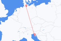 Loty z Pula, Chorwacja do Hamburg, Niemcy