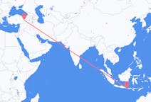 เที่ยวบิน จาก เด็นปาซาร์, อินโดนีเซีย ไปยัง เอลาซิก, ตุรกี