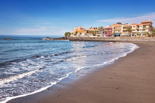 Photo of beach of San Sebastian de la Gomera, Canary Islands, Spain.