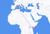 Flyg från Ukunda, Kenya till Mahon, Spanien