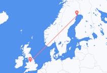 Flyg från Manchester, England till Luleå, Sverige