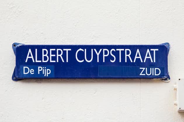 Photo of street sign for Albert Cuypstraat in the city of Amsterdam, Netherlands. 