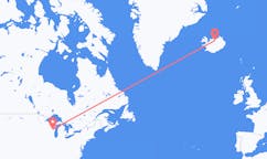 出发地 美国阿普尔顿目的地 冰岛阿克雷里的航班