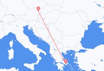 Flights from Athens in Greece to Vienna in Austria
