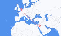 Vluchten van Al-`Ula, Saoedi-Arabië naar Rijsel, Frankrijk