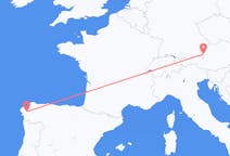 Flights from Santiago de Compostela, Spain to Salzburg, Austria