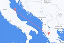 Vols depuis la ville d'Ancône vers la ville d'Ioannina