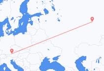 Fly fra Perm til Salzburg