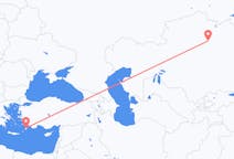 出发地 哈萨克斯坦出发地 努尔-苏丹目的地 希腊罗得岛的航班