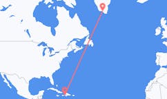 出发地 海地太子港目的地 格陵兰纳萨克的航班