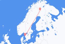 Loty z Göteborg, Szwecja do Kolari, Finlandia